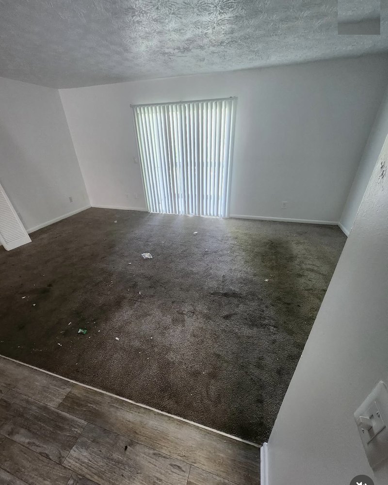 Stain before cleaning